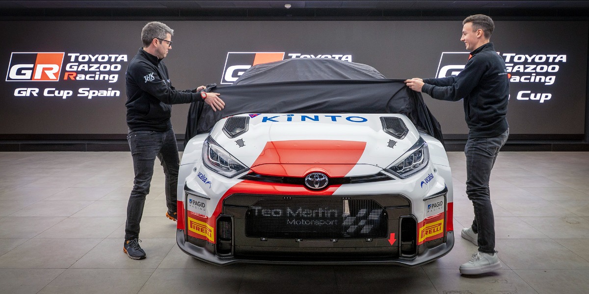 Borja Rozada y Alejandro Cachón con el Toyota GR Yaris Rally2