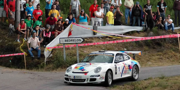 Miguel Fuster en el pasado Rally Rías Baixas